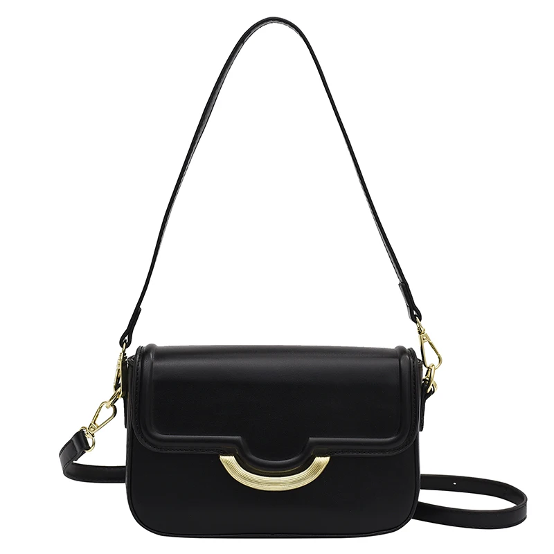 new fashion black 2023 luxury handbag strap ladies casual bags women high quality vegan leather handbag