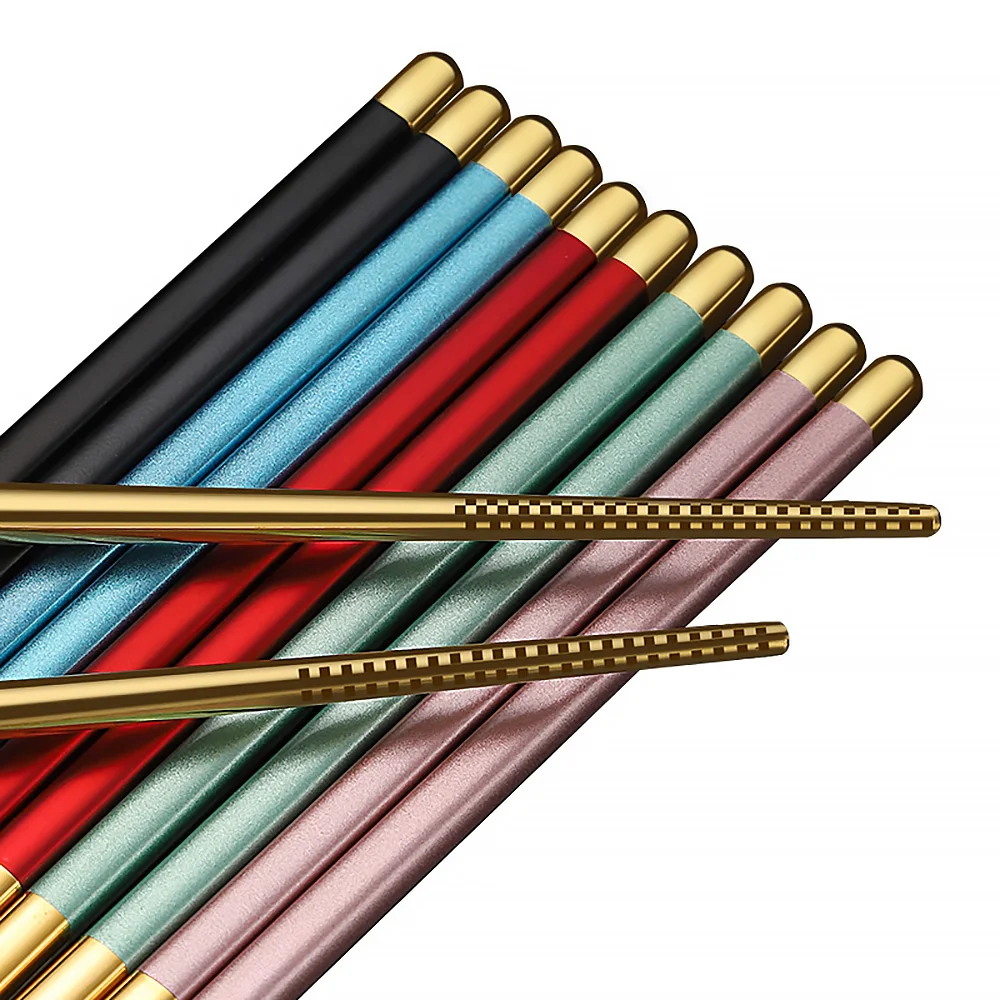 Factory Supply Custom 316 Stainless Steel Metal Chopsticks for Sale