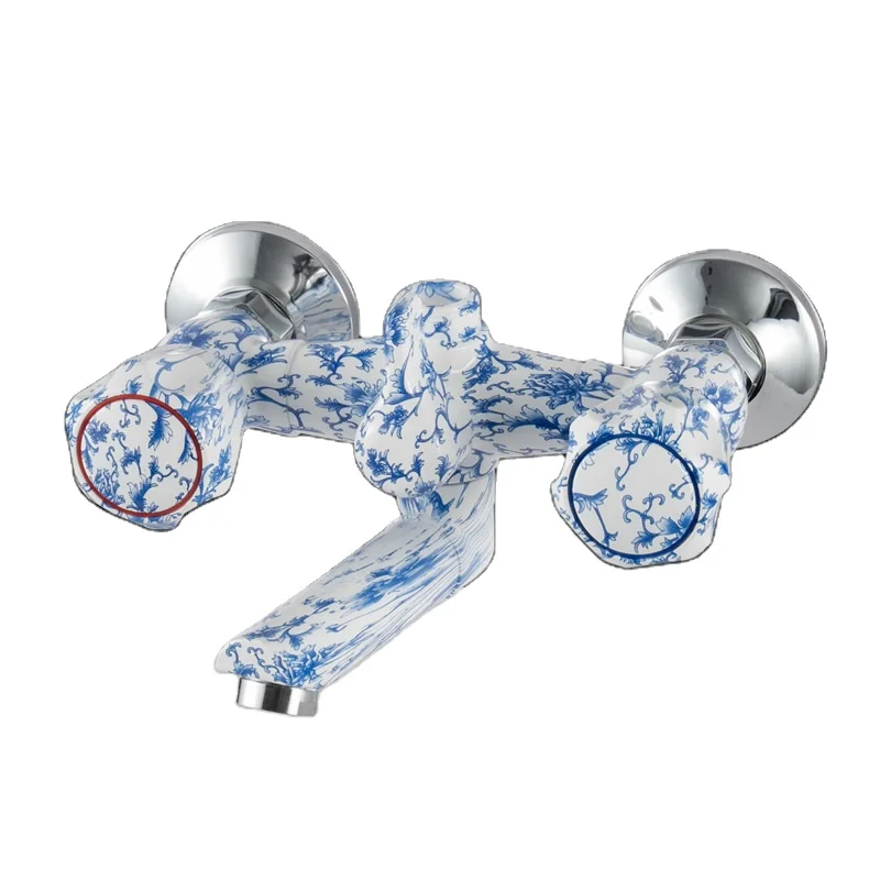 
Сине-белый цвет, 7 вариантов работы, полипропиленовый материал, смеситель для ванной комнаты, смеситель для раковины 