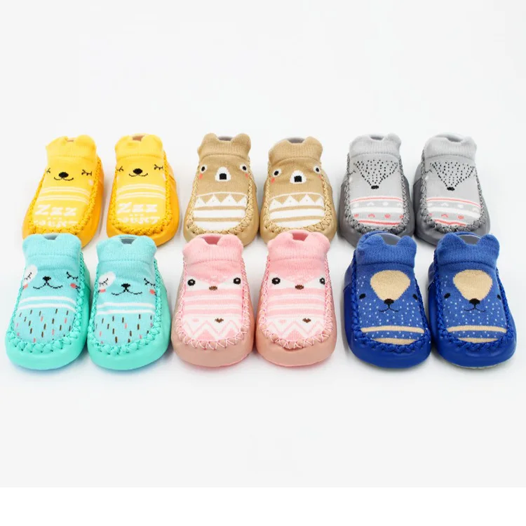 P112083 Wholesale Trendy Infant Casual Cotton Shoe Anti-slip Baby Girls walking soft sole leather shoes first walking shoe