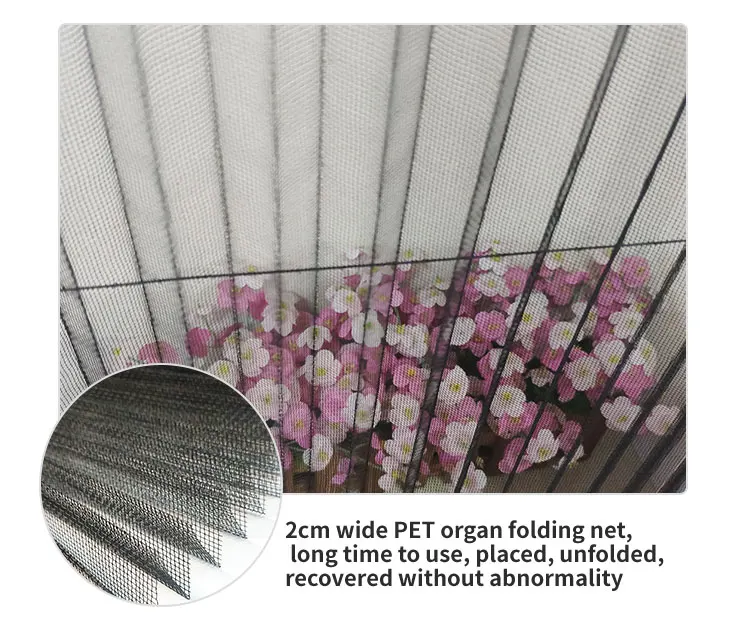 Mosquito Resistant Folding Door Screen Window Pleated Retractable Sliding Roller Shutter Screen Window Pleated Screen Door