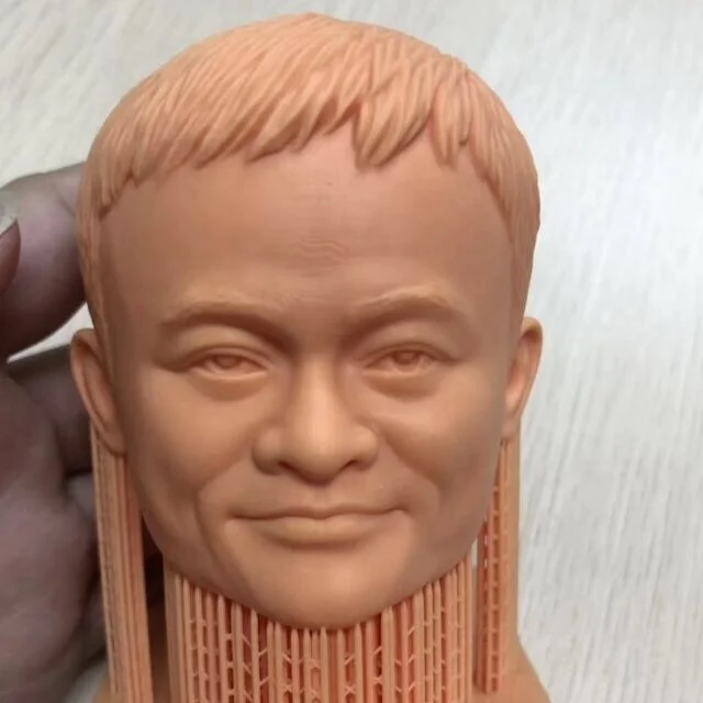 Custom Art Decoration Industrial 3d Printing Resin Large red Animal Figure Sculpture Model celebrity wax figure