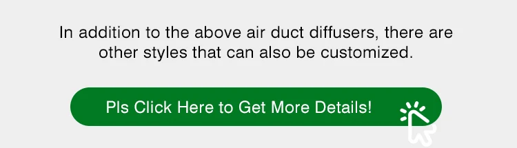 Aluminum alloy plastic round commercial air grille linear slot diffuser