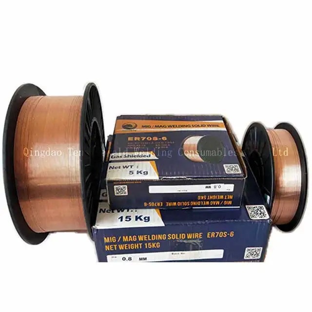 1.2mm 15kg/coil Co2 Mig Welding Wire SG2 Er70s-6 Welding Rod Copper Wire Copper Bright A5.18 ER70S-6 Alloy Steel Co2/ar+co2 OEM