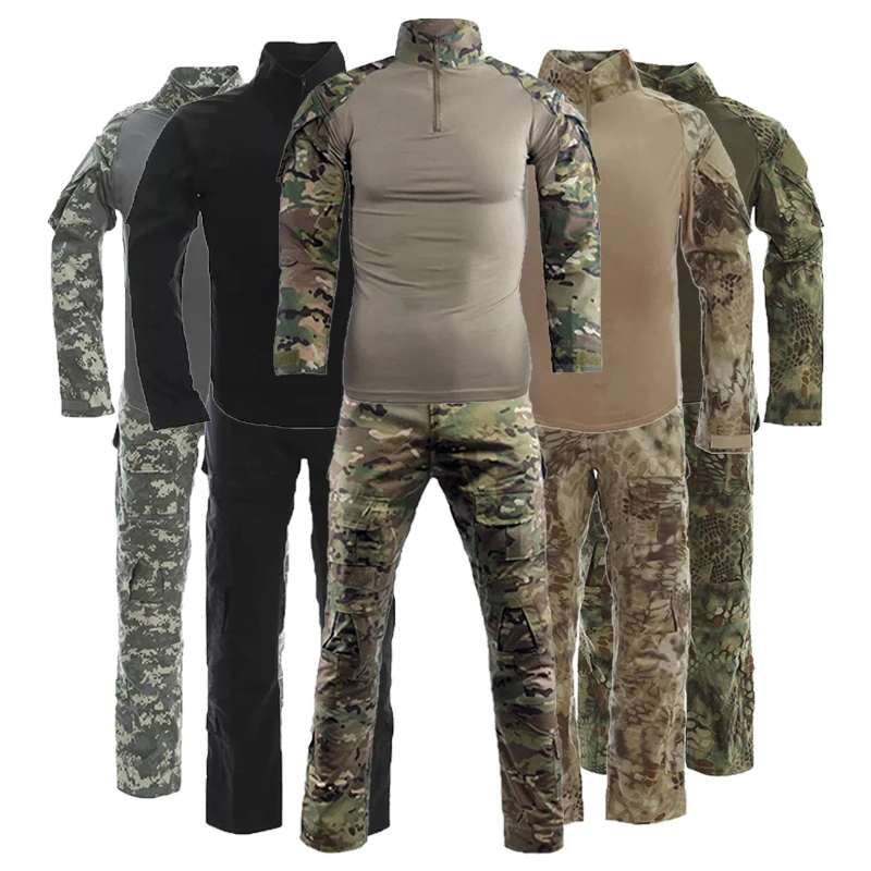 Hot Sale Camouflage Jungle Training Games Hiking Men Diver Full Body Hunting Frog Suit Tactical Uniform