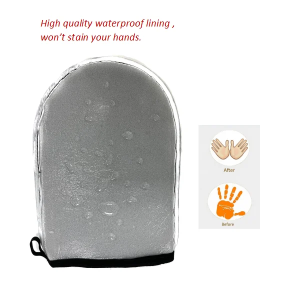 Professional Manufacturer Custom Double Sided  Applicator Tanning Mitt Self Tanning Applicator Mitt