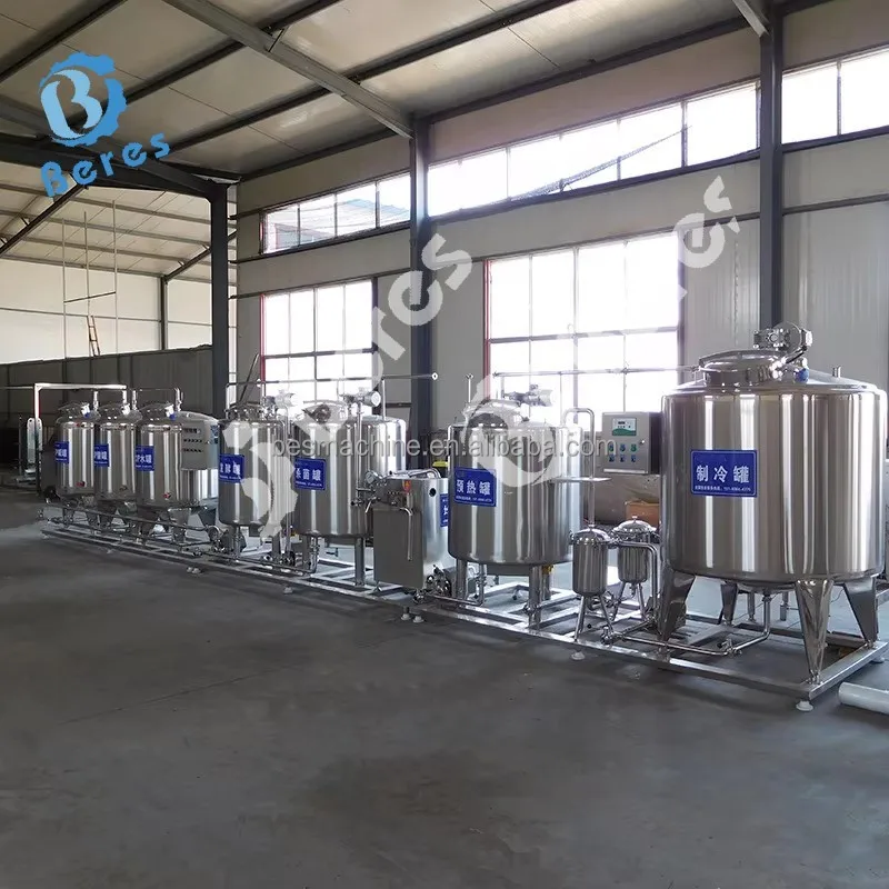 100L per batch Juice beverage egg liquid sterilization filling production line equipment
