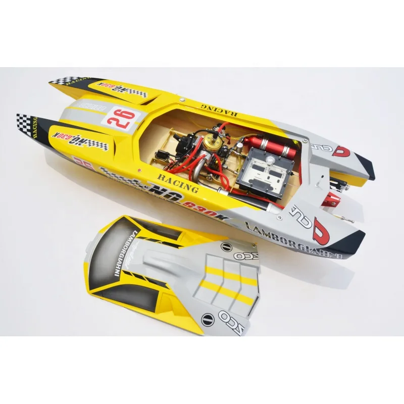 49 'стекловолокно 30cc Nitro двигатель G30K Raptor гидро высокоскоростной гоночный бензин RC лодка ARTR