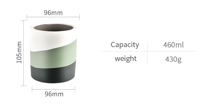 12oz cement candle jar for making wholesale