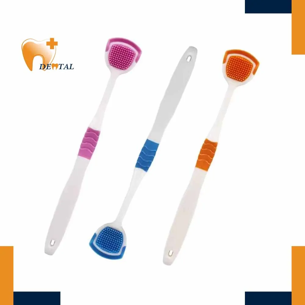 Wholesale Factory New Design Of High Quality Plastic Tongue Cleaner Brush Tongue Scraper Household personal care consumables