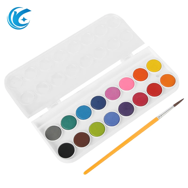 watercolor acrylic oil painting Water color Paint Set for Kids Bulk in 16 Colors watercolor palette