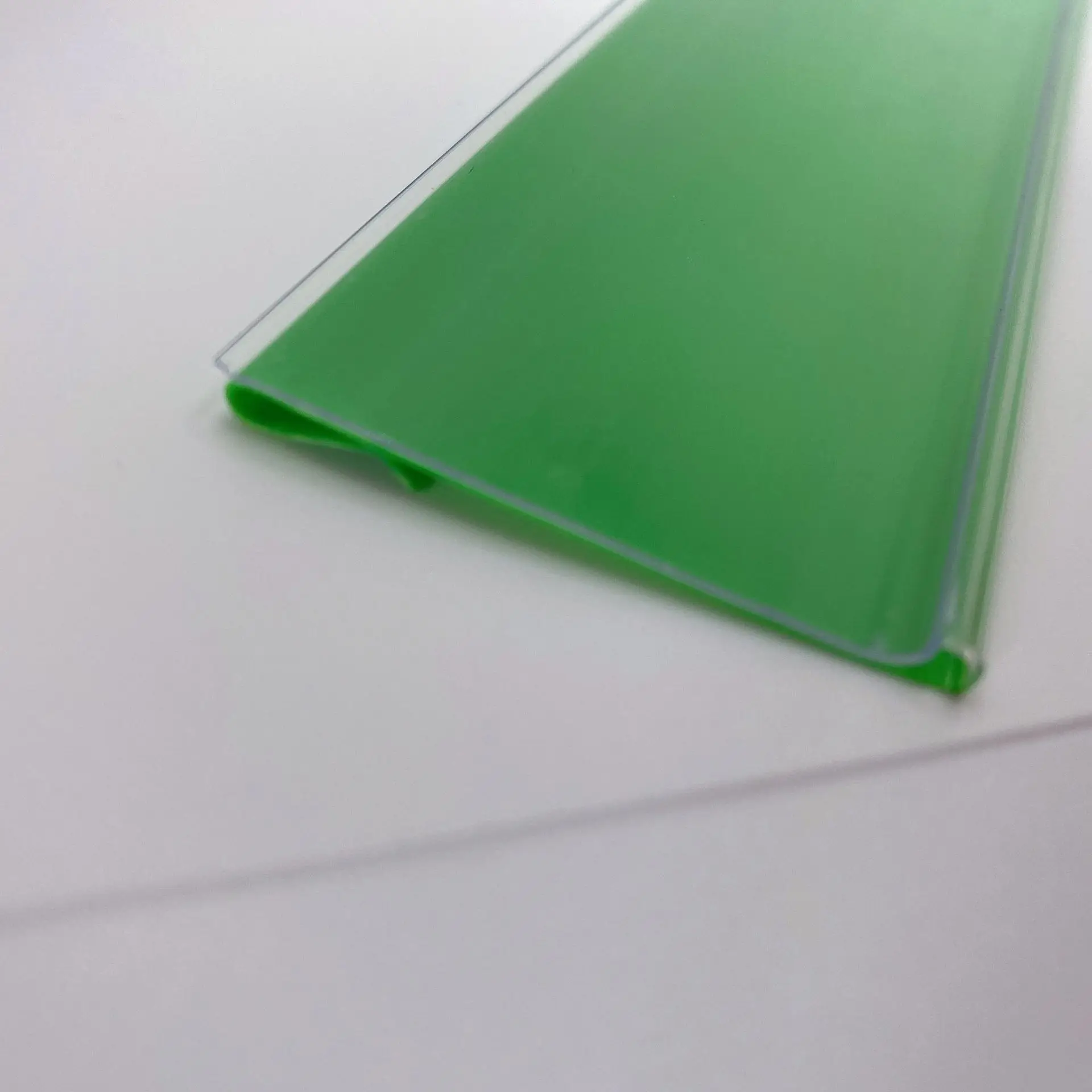 plastic label holder shelf for supermarket