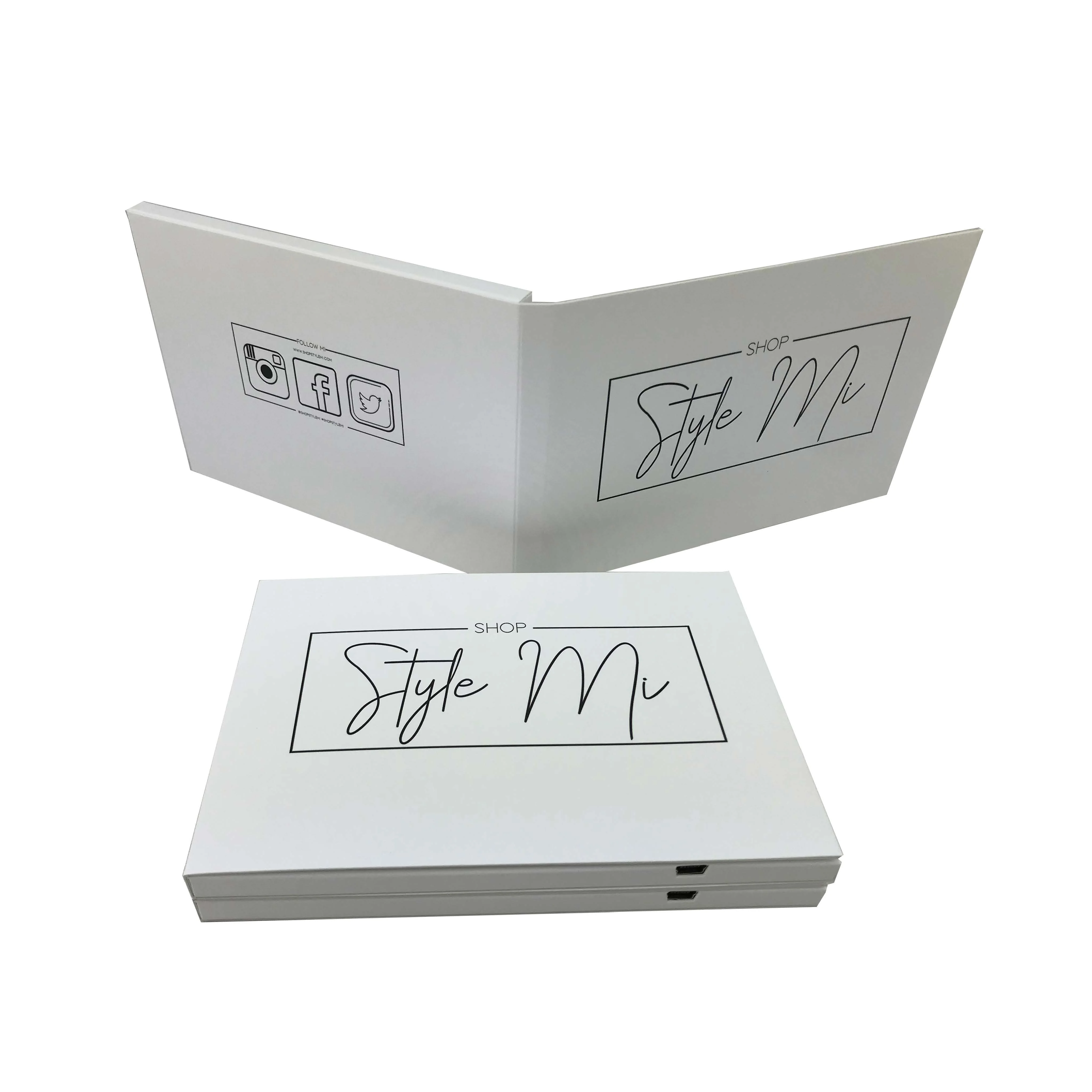 4.3 Inch Digital Birthday Greeting Card LCD Screen Video Brochure Card For Advertising Business Invitation