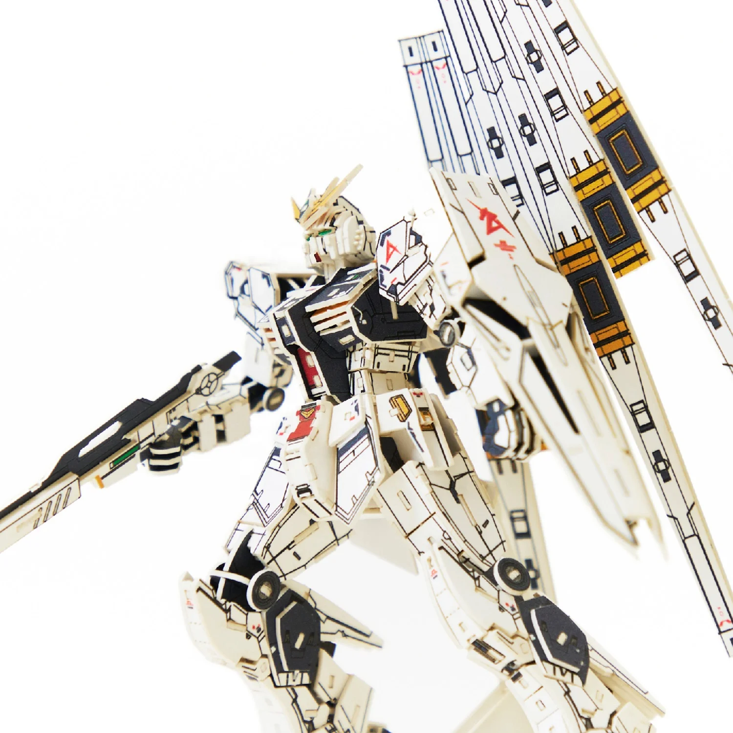 Official Licensed Design-produce-sell RX-93 v 3D Paper Puzzle Craft Adult Puzzle Toys