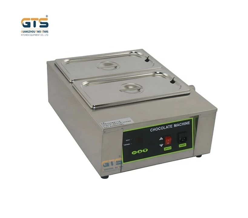 High Quality Electric 2 Pans Water Heating Chocolate Melting Machine Melter Pot Chocolate Making Tank Cheese Melting Liquid