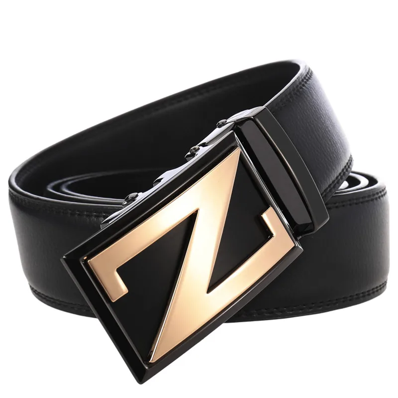 LannyQveen yiwu пояс для мужчин из натуральной яловой Мужская Автоматическая пряжка пояса кожаный ремень