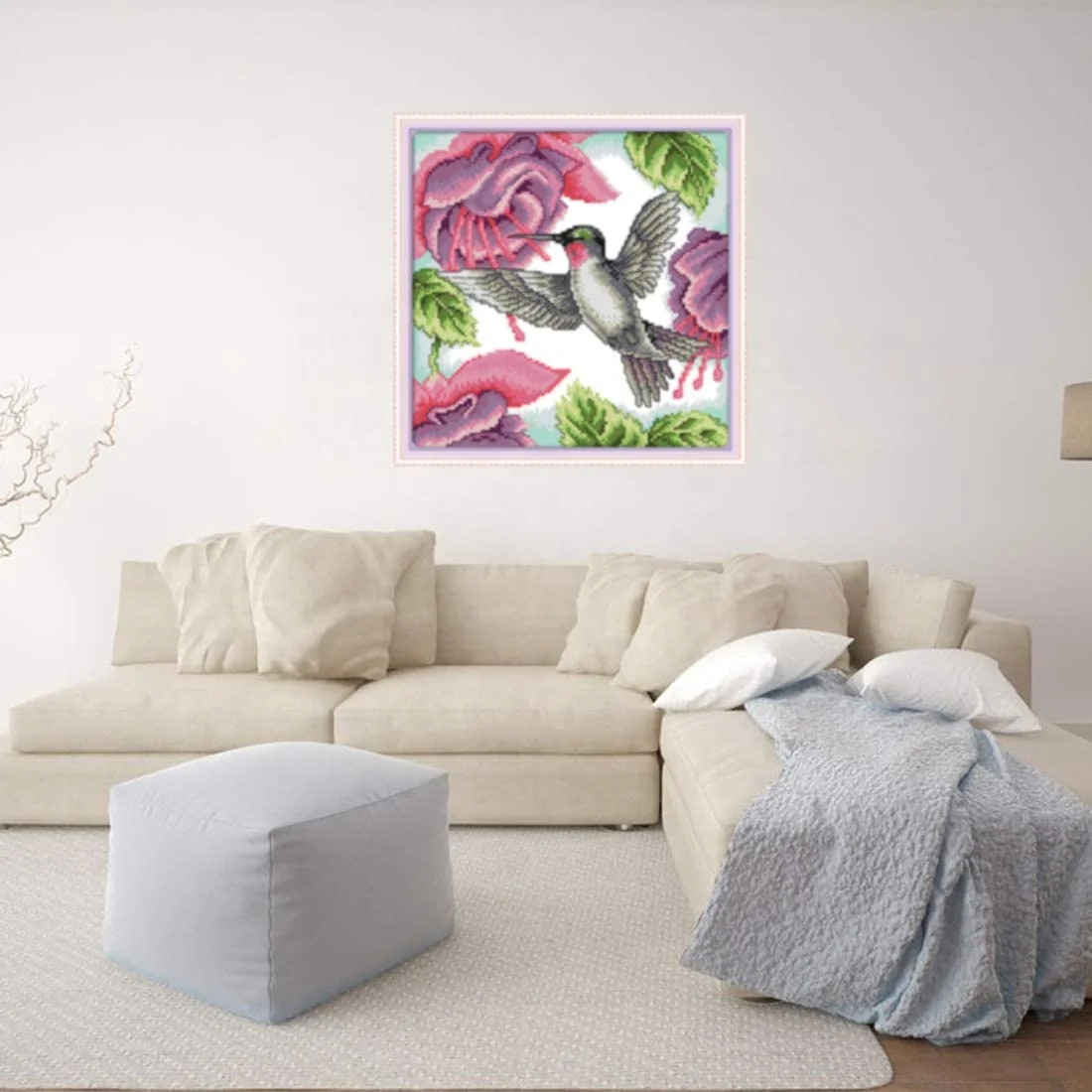 
Hot sale 11CT 3 Strands Preprinted DIY Embroidery Kit Stamped Cross Stitch Kits Beginner Adult 