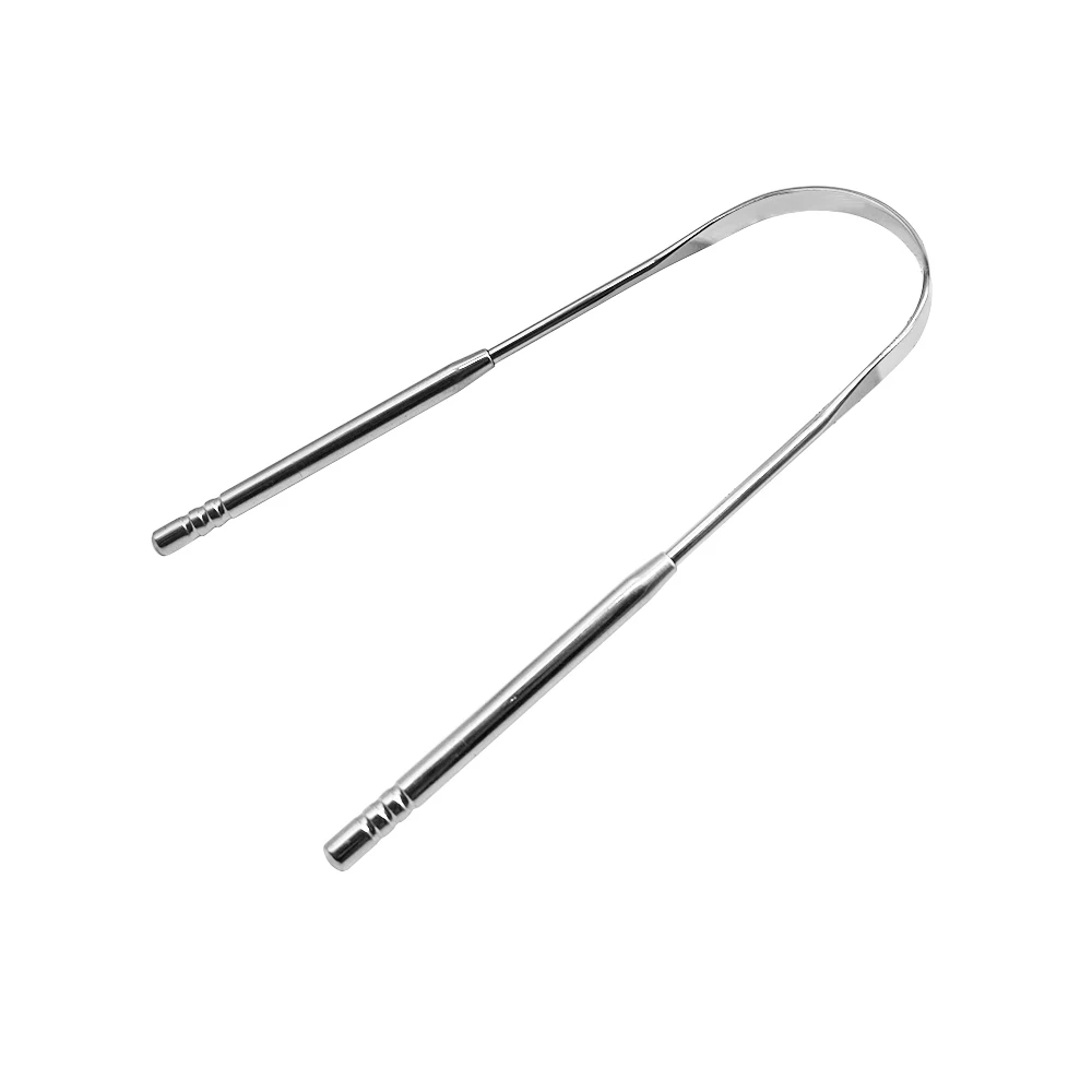 Surgical Grade Stainless Steel Dental Scaler Oral Care Tongue Cleaner Scraper
