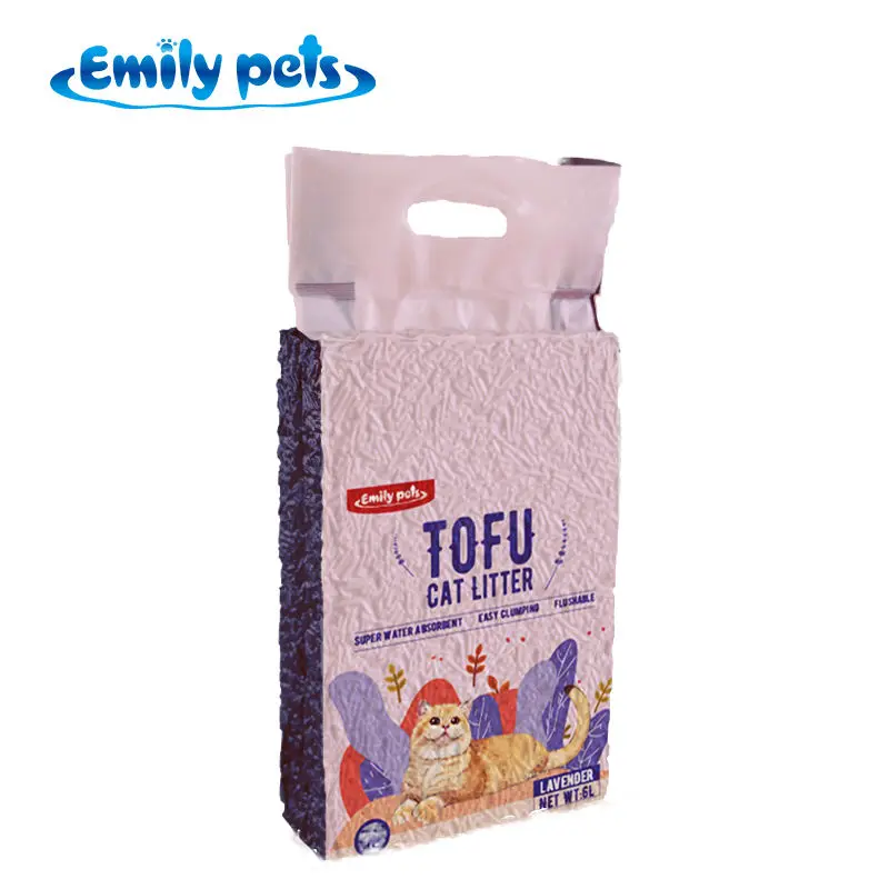 6L Bean Curd Cat Sand Biodegradable Dust Free Clumping Flushable Tofu Cat Litter