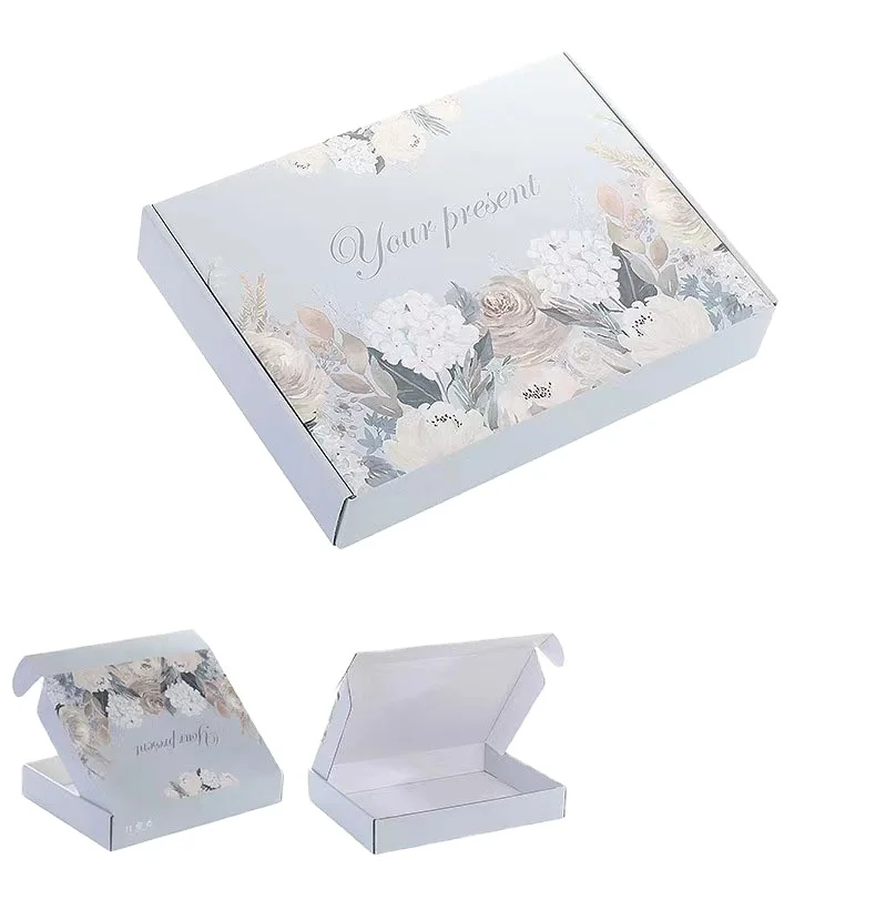 New Custom Printing Logo Eco Friendly Kraft Paper Folding Mailer Box Airplane Corrugated Cardboard Mailing Packaging Box