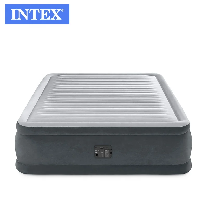INTEX 67770  QUEEN DURA-BEAM Flocking  COMFORT-PLUSH  Camping  air Mattress  WITH BIP