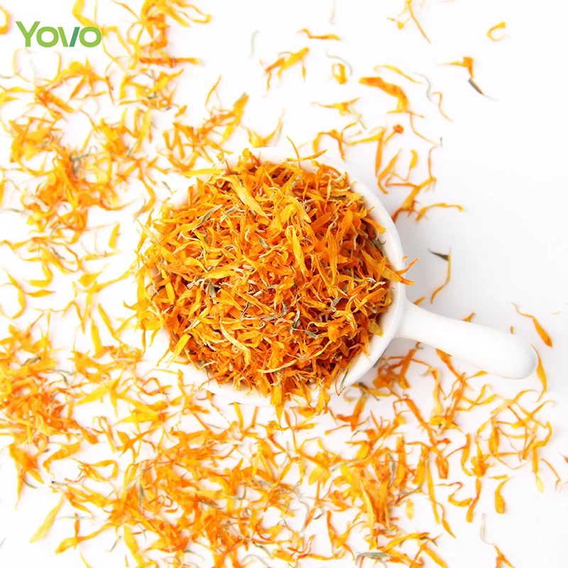 Pure Natural Dried Calendula Petal Edible Calendula Flower Petal for Tea Drinking Bakery Confetti Candle Craft Soap Making