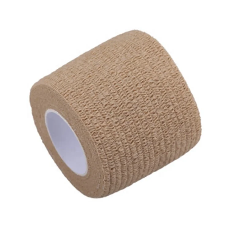 Factory high quality colorful medical sports self adhesive nonwoven cohesive elastic bandage