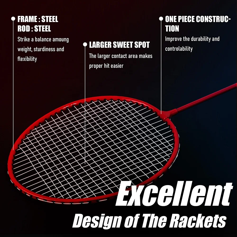 Wellcold professional lightweight badminton racquet with carrying