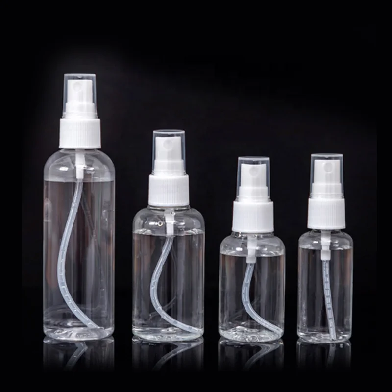 Recycled Small 10ml 20ml 50ml 100ml 200ml Empty PET Body Face Fine Mist Spray Bottle Plastic Bottles Spray