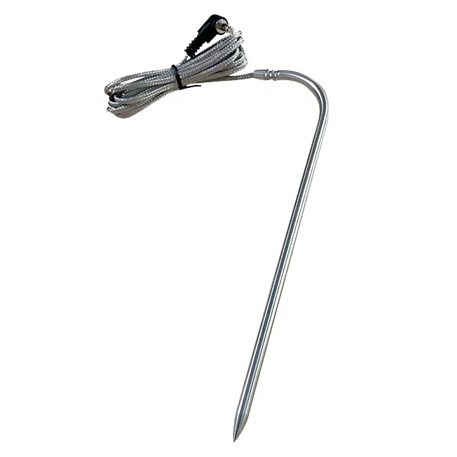 High Quality Platinum RTD PT100 PT1000 Temperature Sensor Probe with Jack Plug for BBQ Grill