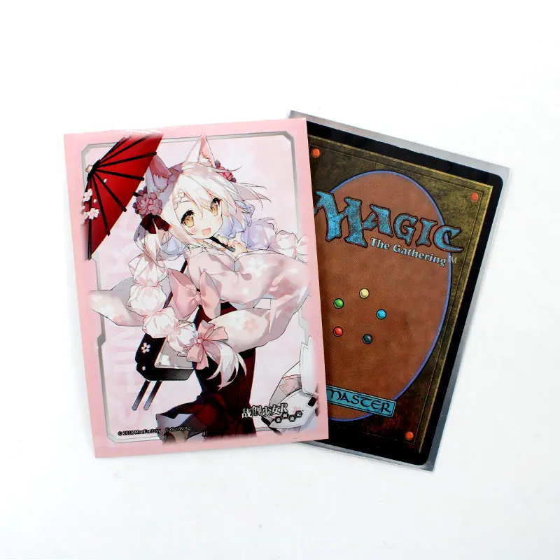 Art Printing Card Sleeves sleeve TCG MTG Yugioh Anime Trading Board Game PP Plastic Cards Deck Protector Cards Printer