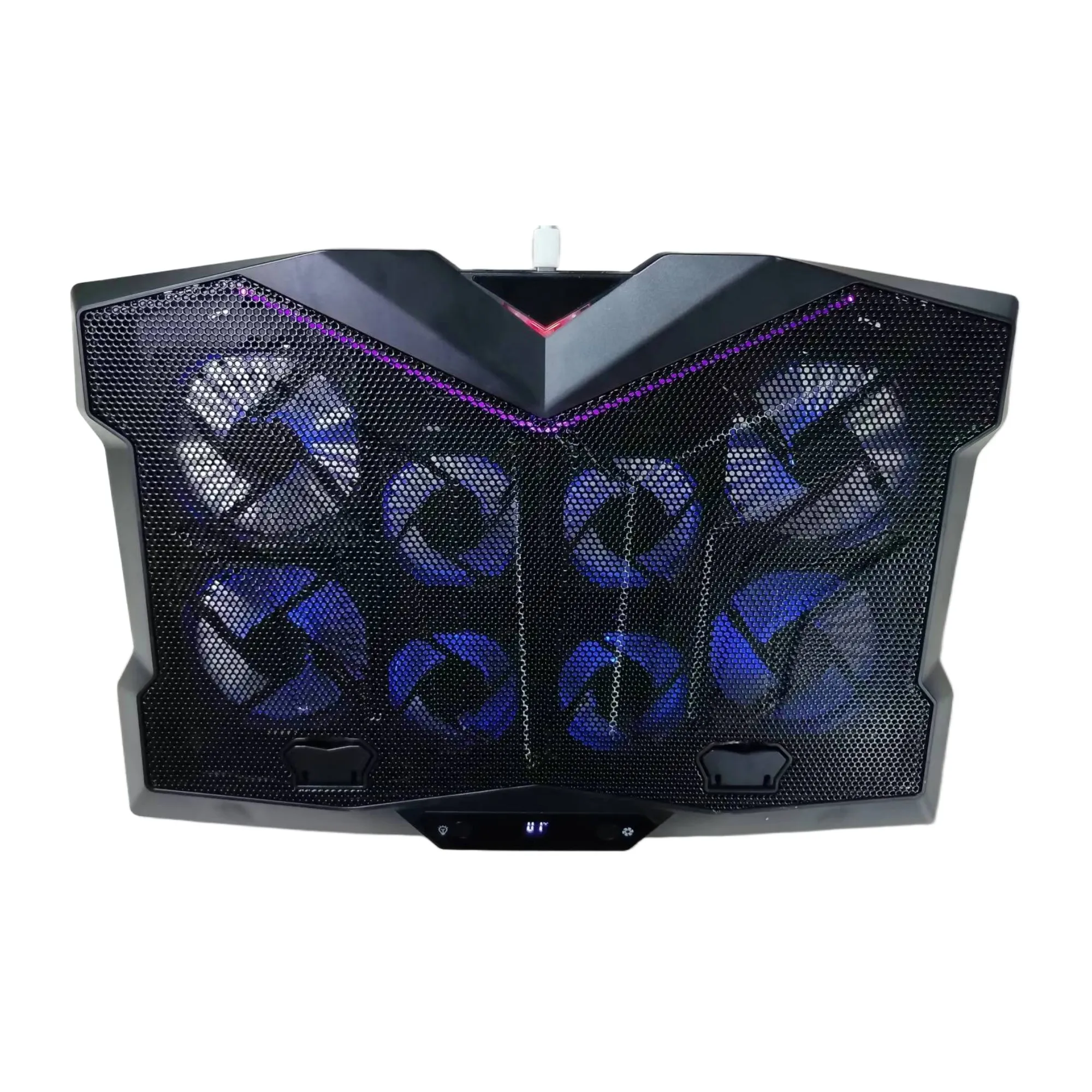 Factory wholesale model 8 fans  notebook cooler radiator  laptop cooling pad black white