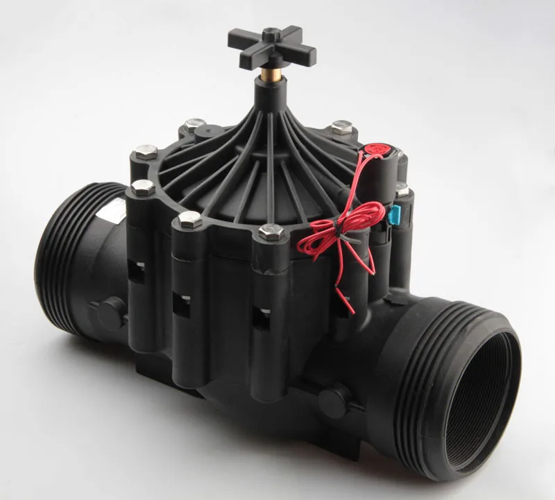 
XHnotion 4 inch PVC 2 Way Water Solenoid Valve 220VAC For Garden Irrigation 