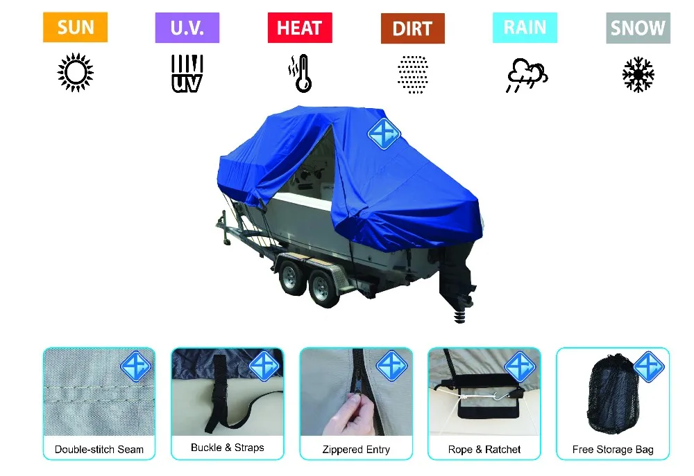 Сверхмощный водонепроницаемые чехлы для лодки с логотипом