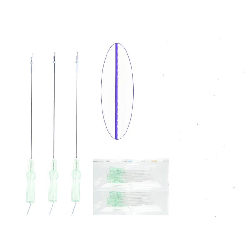 
Korea Disposable Sharp Needle 21g 90mm Cog 5-1 Pdo Thread For Face Lift 