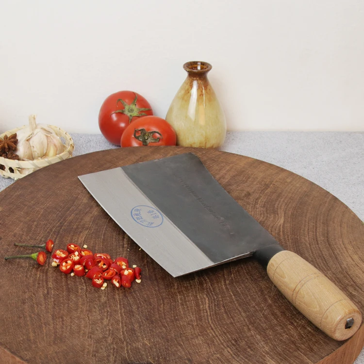 
Hot Selling China Traditional Knife Cutter Cleacer Professional Sharp Carbon Steel Kitchen Chef Knife 