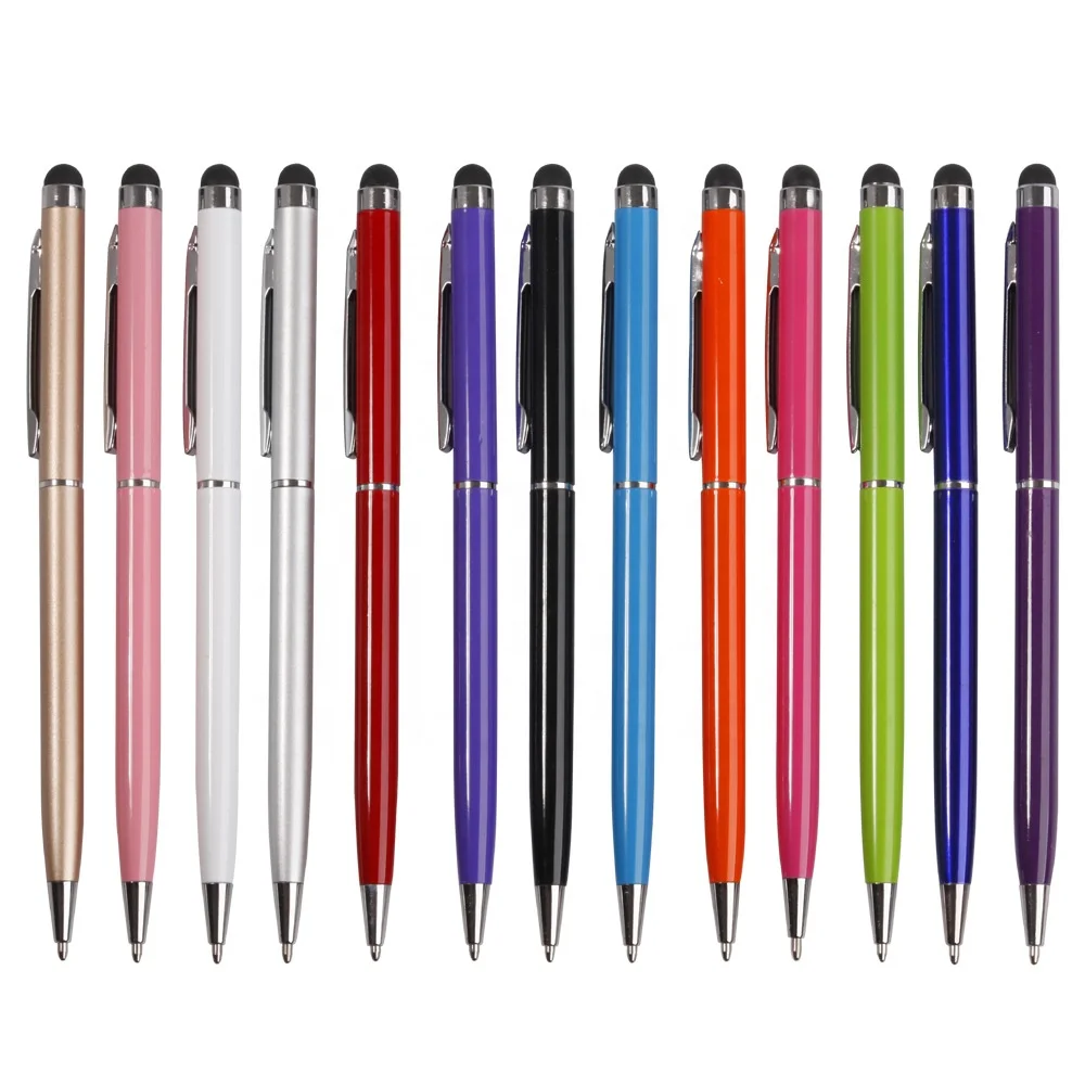 DL123 2 In 1 Touch Screen Stylus Ballpoint Pen For Ipad Iphone Smartphones Tablet Promotional Ball Pen Ballpoint