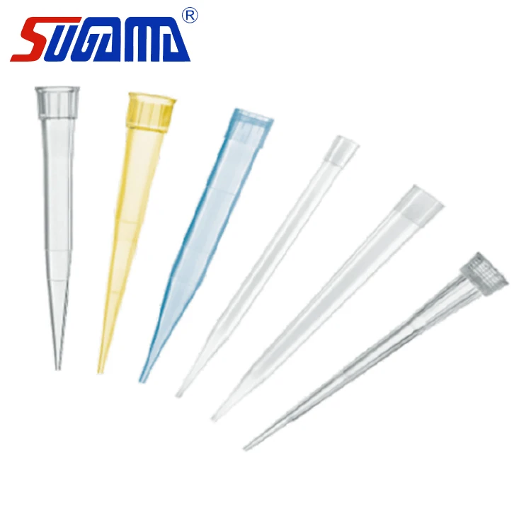 yellow blue transparent long filter pipette tips for sale