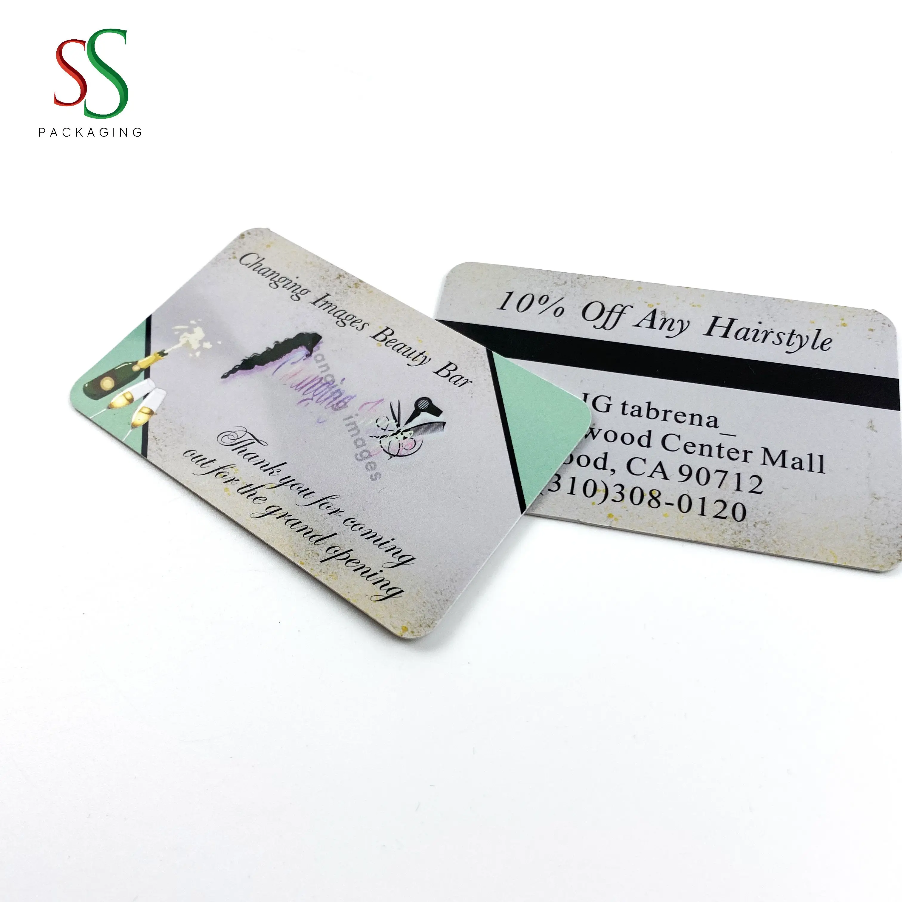 SS Hair Packaging Custom Business Card Credit Card Business Card