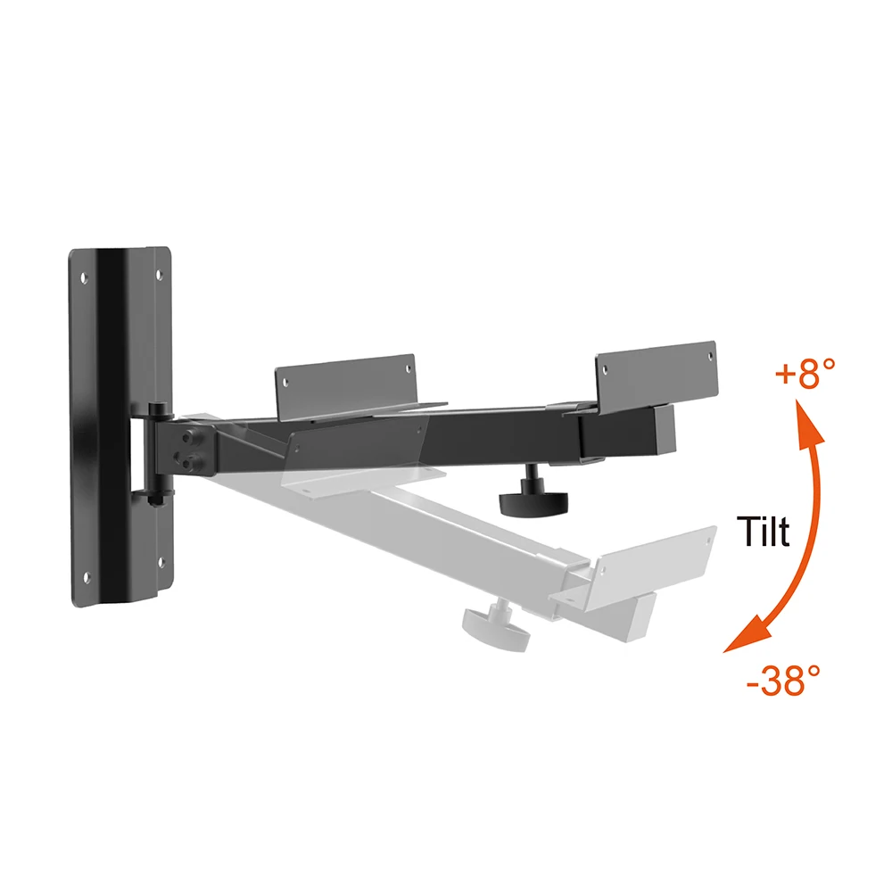 Charmount Adjustable Speaker Bracket Hanger Heavy Duty Speaker Stand Wall Mount