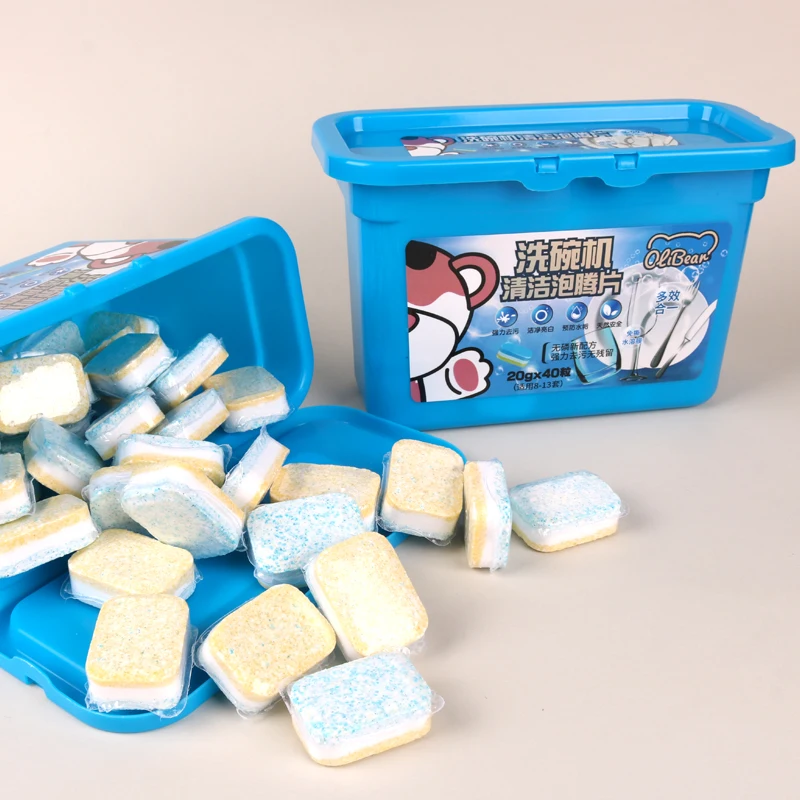 OEM Private Label Dishwasher Tablets Clean Household Washing Machine Dishes Tabs