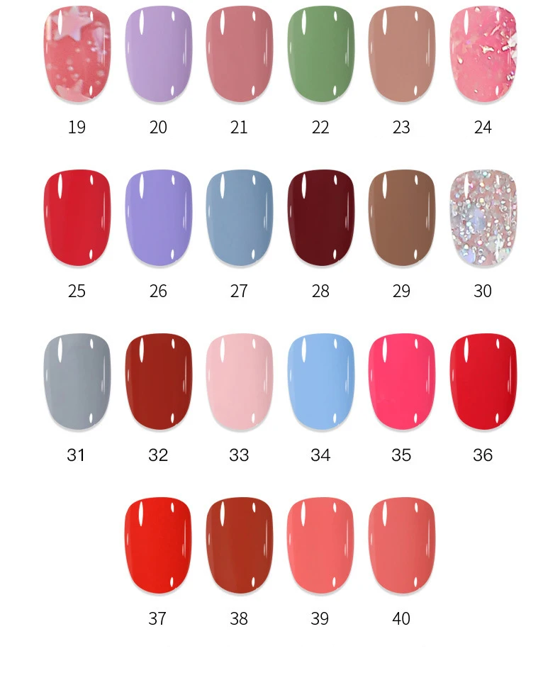 OEM Wholesale 40 color 10ml Long Lasting reflective soak off uv gel polish nail beauty glitter gel uv gel peel off nail polish