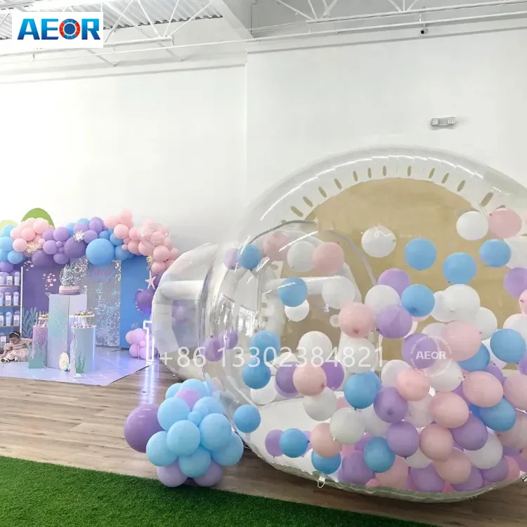 Commercial Kids Party Clear Dome Balloon Garden Tent Bubble Tent Inflatable Bubble House