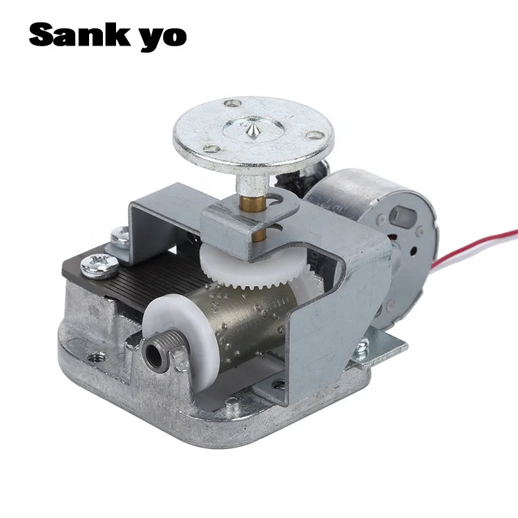 Eever Bright Custom Sankyo 18 тонов заводная Музыкальная шкатулка с механизмом вращением по центру 3 В электрическая музыкальная движение