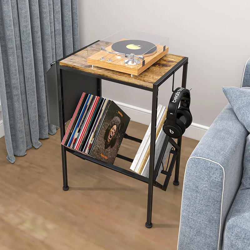 2 layer advanced technology cd storage rack Metal desktop book storage trays organizer display shelf stand rack for living room