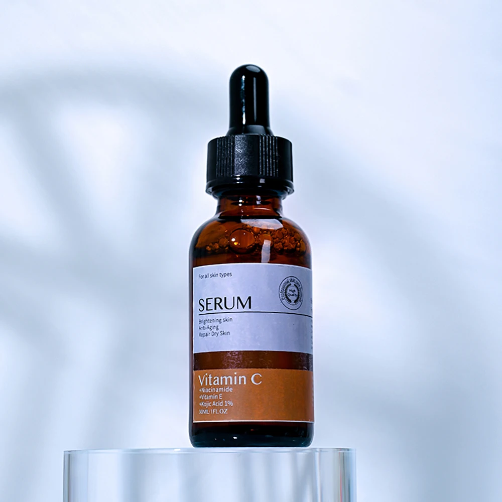 AiXin Private Label 30ML Soothing Nourishing Anti Aging Whitening Skin Vitamin E Niacinamide Serum Kojic Acid Vitamin C Serum