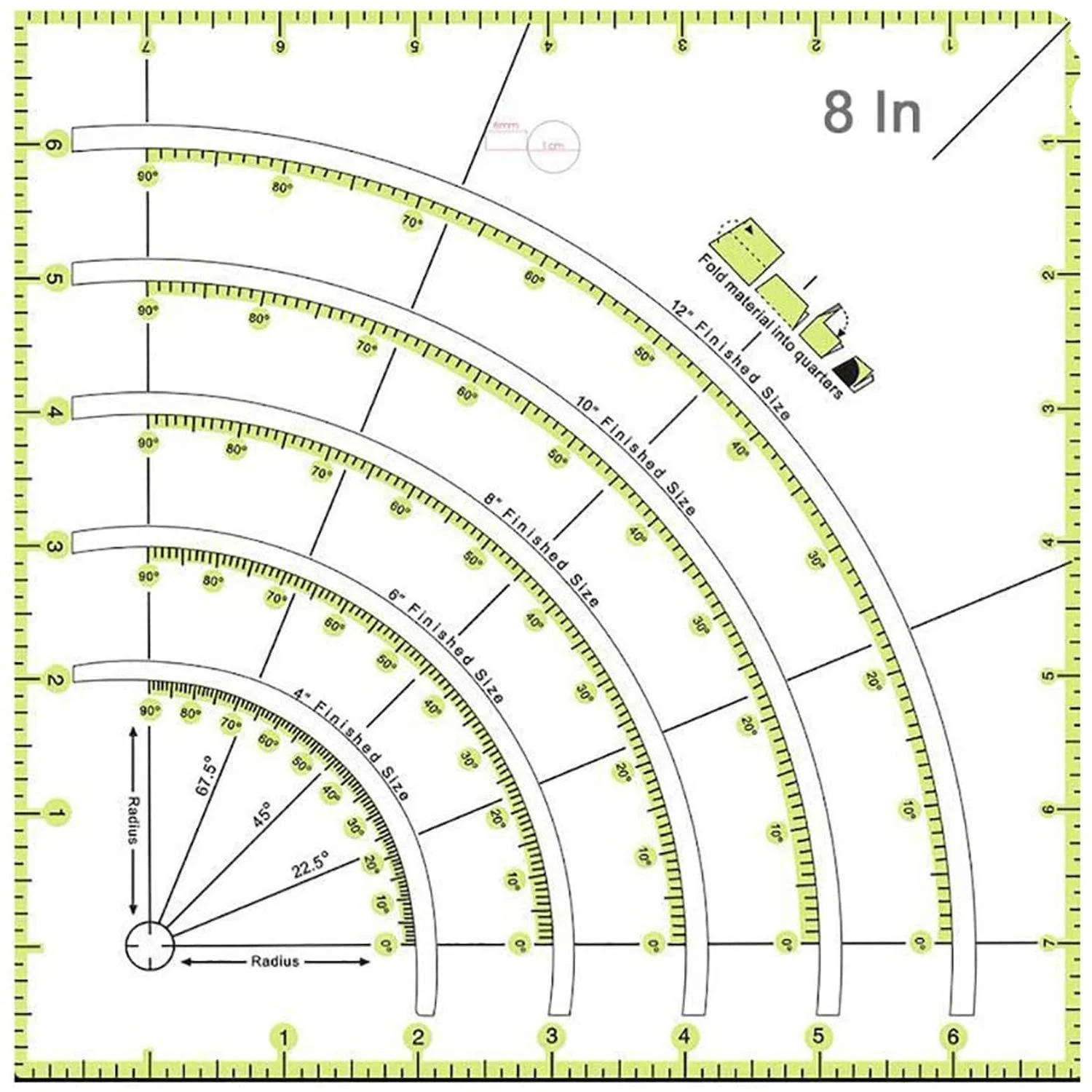 Circle Magic Quilting Ruler Tape - Multifunctional Quilt Ruler Patchwork Cutters Acrylic Craft Ruler