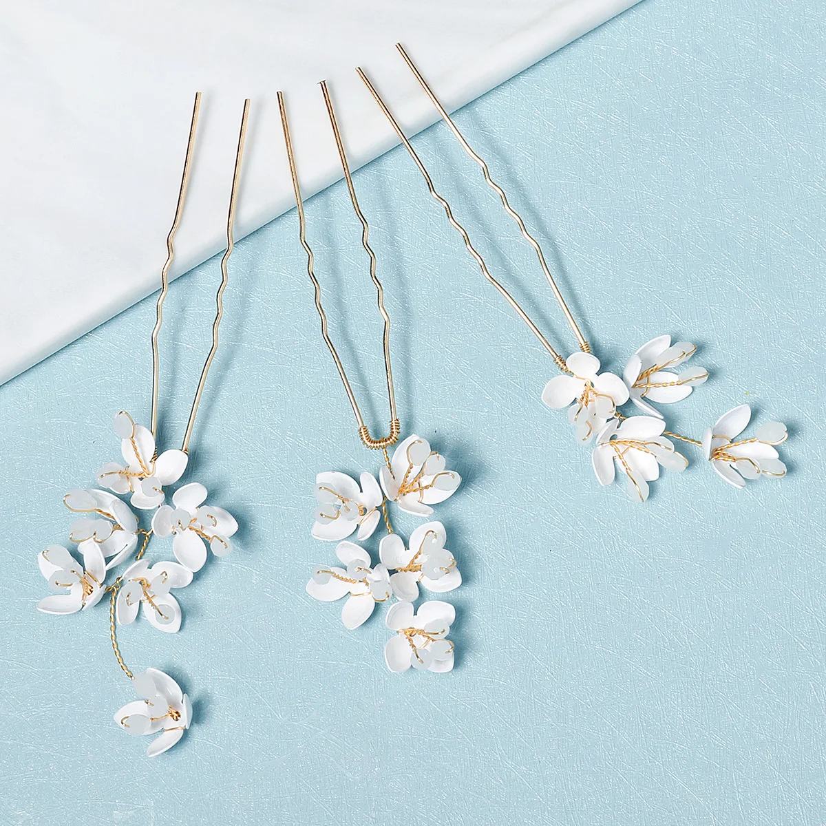 Miallo 3Pcs/set Handmade Rhinestone Hairpins Floral decoration wedding Bride hairpin Hair Accessories