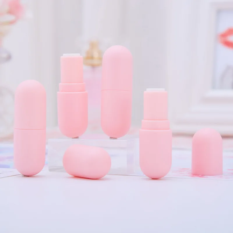 Wholesale empty lipstick tube round mini capsule lip balm tube cosmetic tube