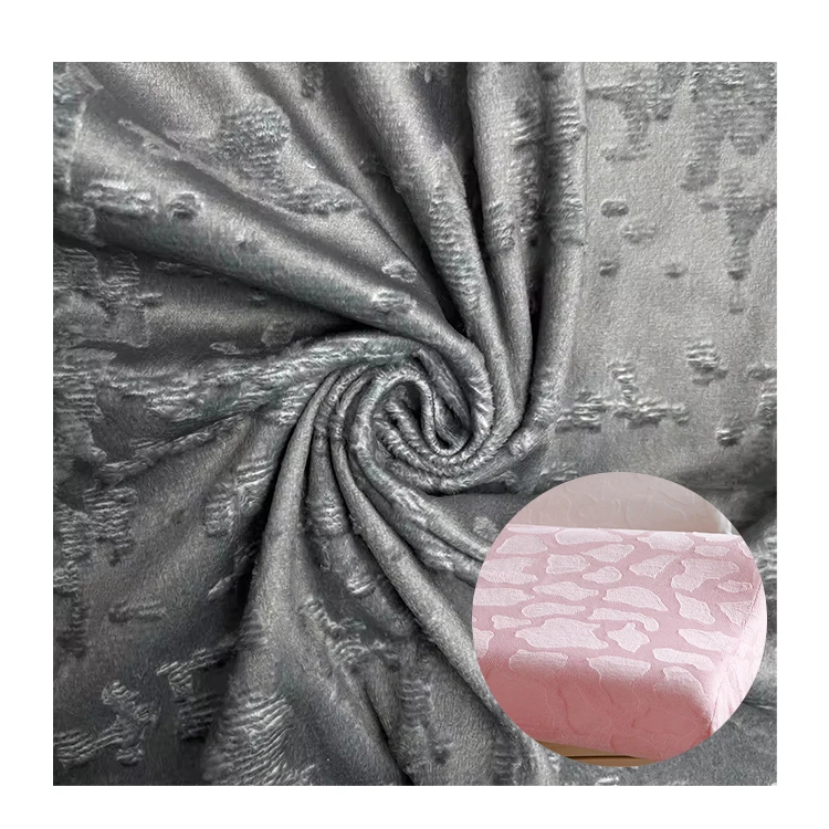 Домашняя текстильная ткань индивидуализированная бархатная трикотажная из полиэстера с тиснением для дивана